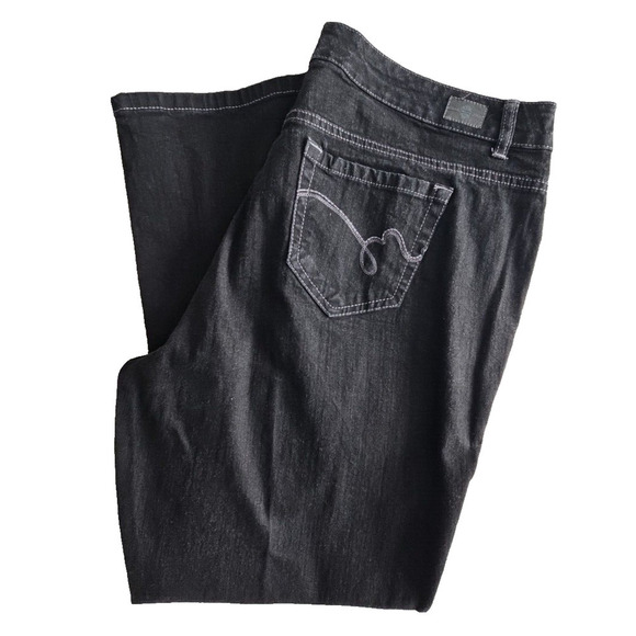 BandolinoBlu Jeans Women's 18W (41Wx29L) Mandie Black Stretch LB2207 YD-SBK - Picture 5 of 16